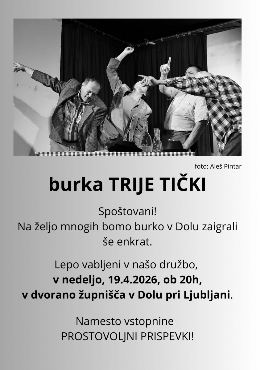 burka TRIJE TIČKE 
