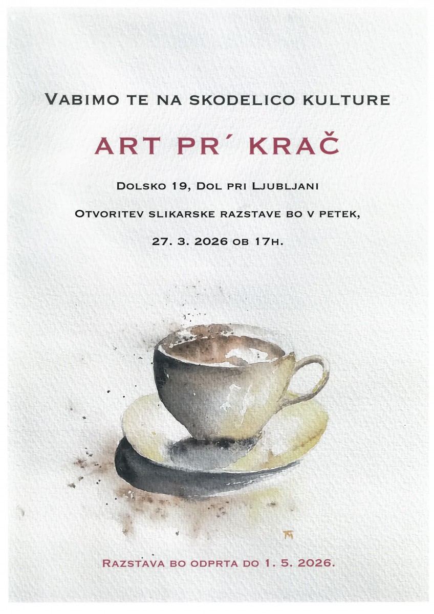 Vabilo na odprtje razstave Art Pr’ Krač