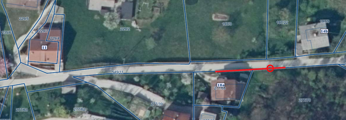 Občasna popolna zapora v Lazah