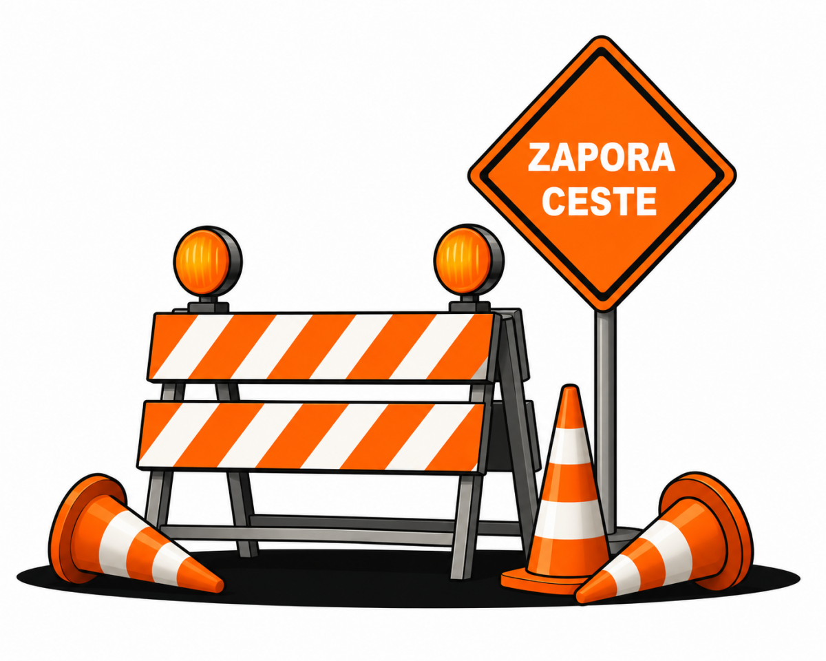 Občasna kratkotrajna popolna zapora v Zagorici in Vrhu 