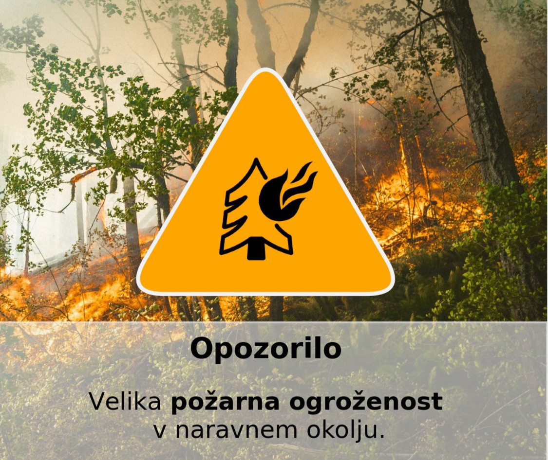 Razglas – velika požarna ogroženost naravnega okolja