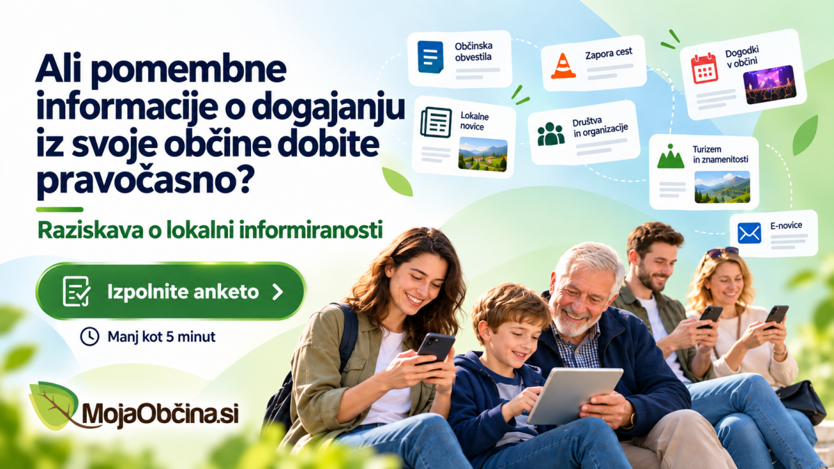 Ali pomembne informacije o dogajanju v naši občini dobite pravočasno?