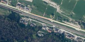 Zapora ceste v Lazah