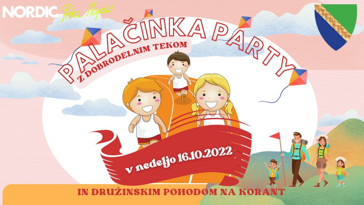 Palačinka party z dobrodelnim tekom in družinskim pohodom na Korant
