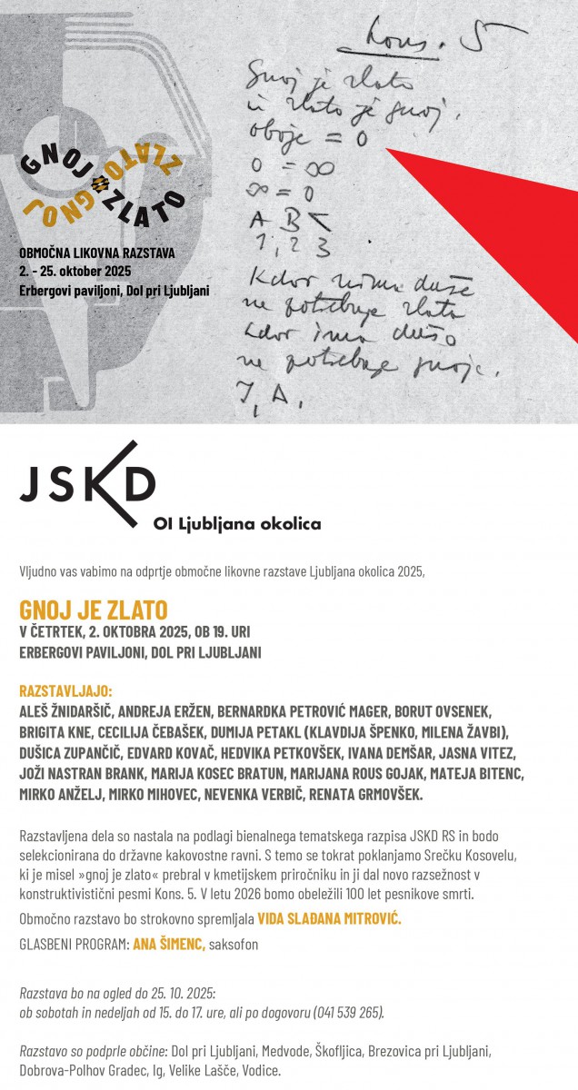 Območna likovna razstava GNOJ JE ZLATO