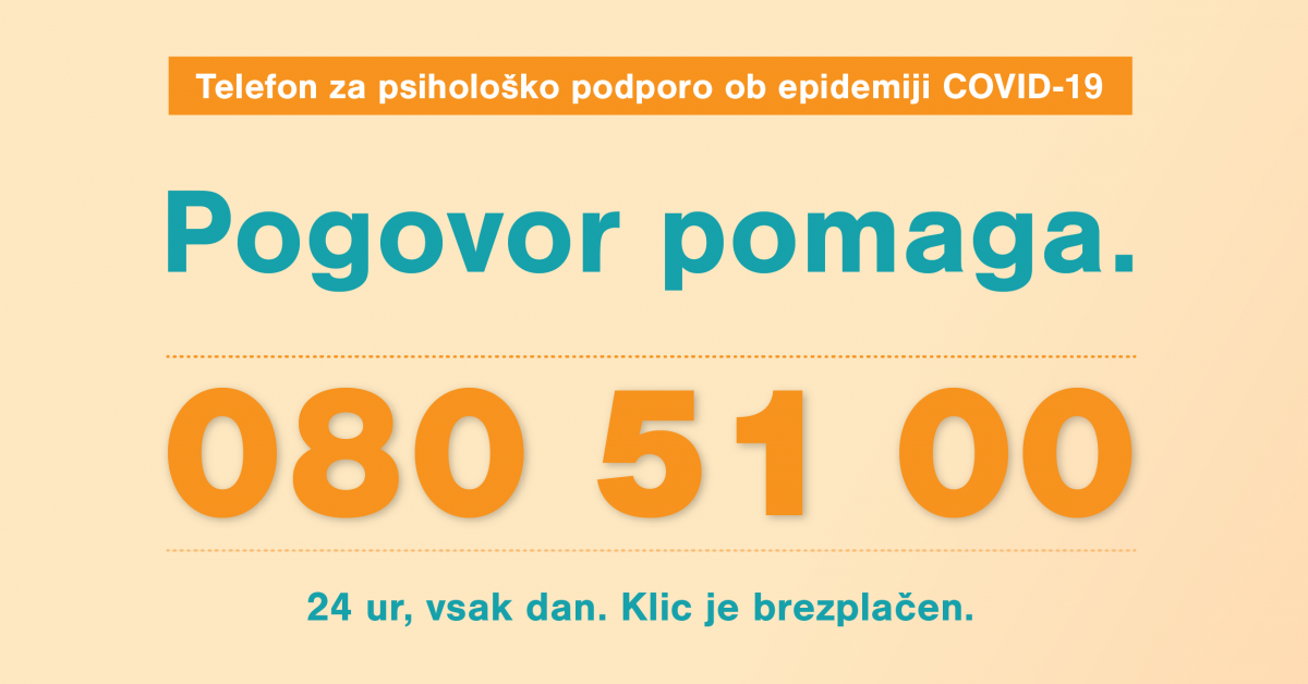  Nov telefon za psihološko podporo ob epidemiji COVID-19