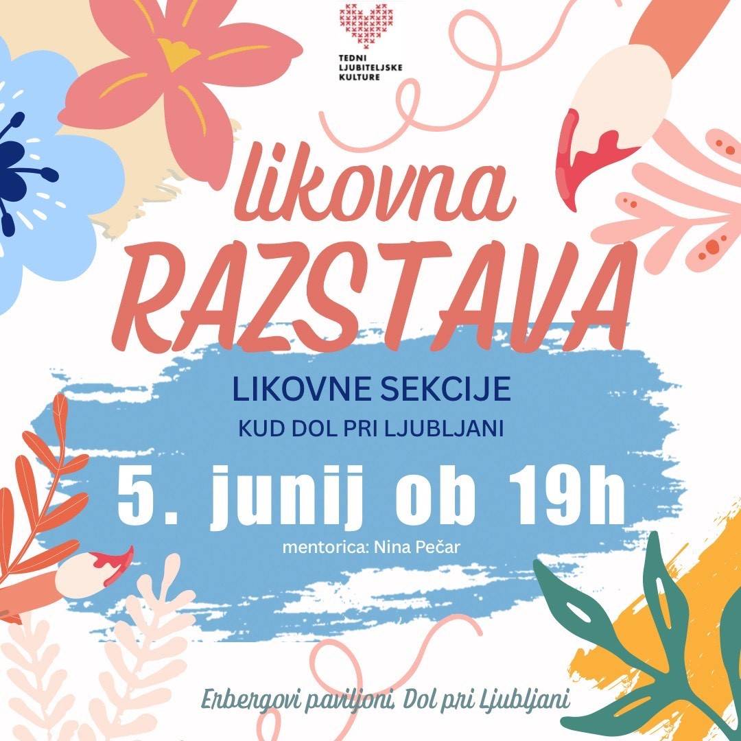 Likovna razstava Kulturnega društva Dol