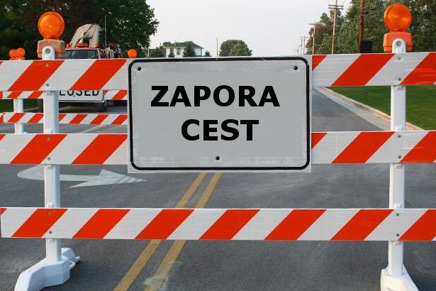 Obvestilo o delni zapori ceste v Beričevem