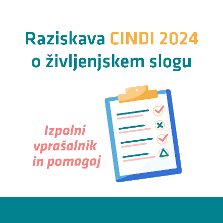 Sodelovanje v anketi »Z zdravjem povezan življenjski slog 2024« možno še do konca meseca junija