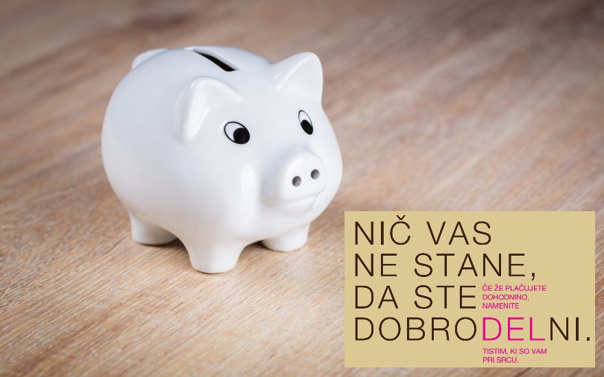 Namenite del dohodnine za delovanje lokalnih društev in dobrodelnih organizacij