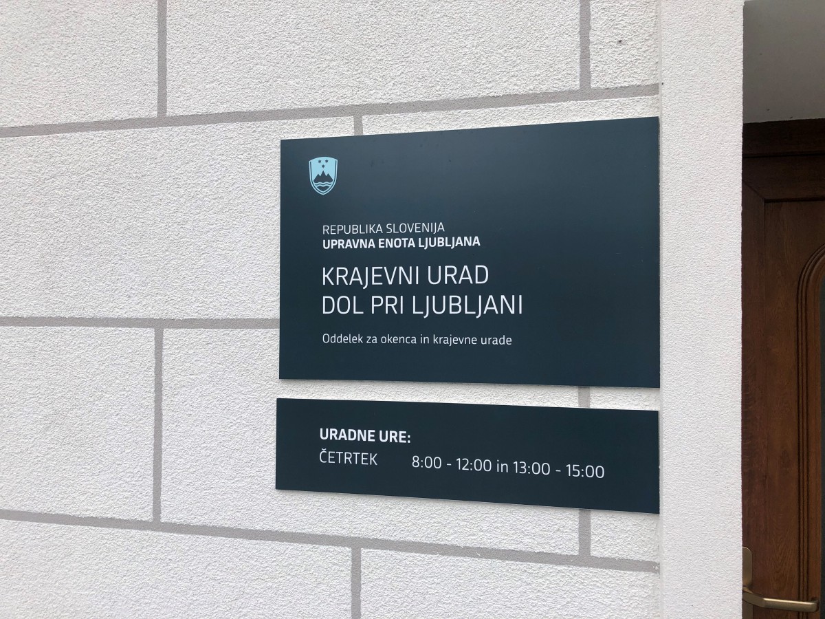 Obvestilo o začasnem zaprtju Krajevnega urada Dol pri Ljubljani