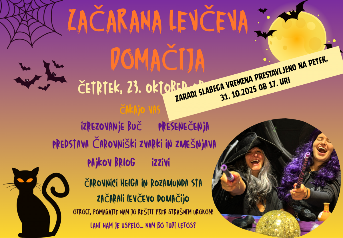 Prestavljen dogodek »Začarana Levčeva domačija«