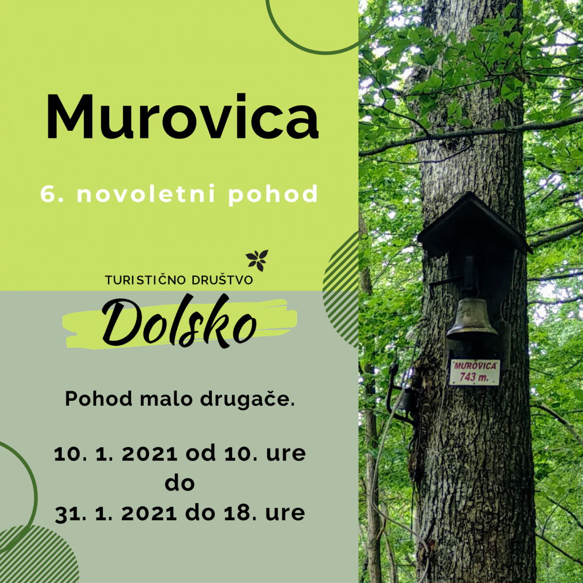 6. novoletni pohod na Murovico malo drugače