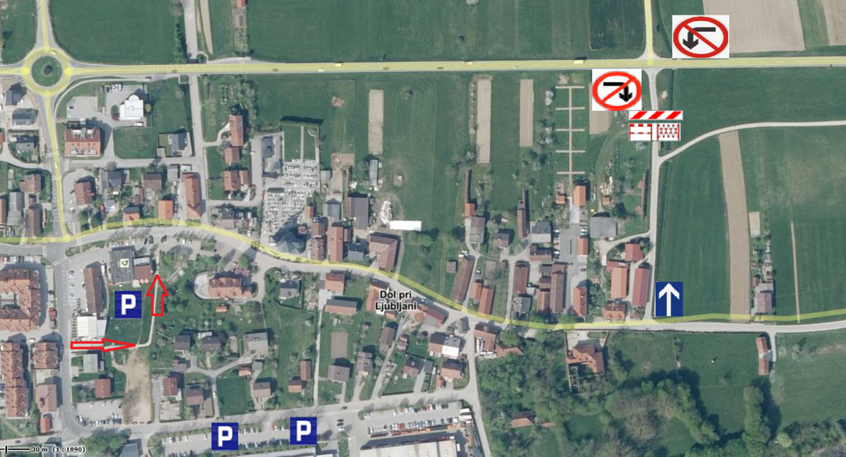 Obvestilo o spremembi prometne signalizacije